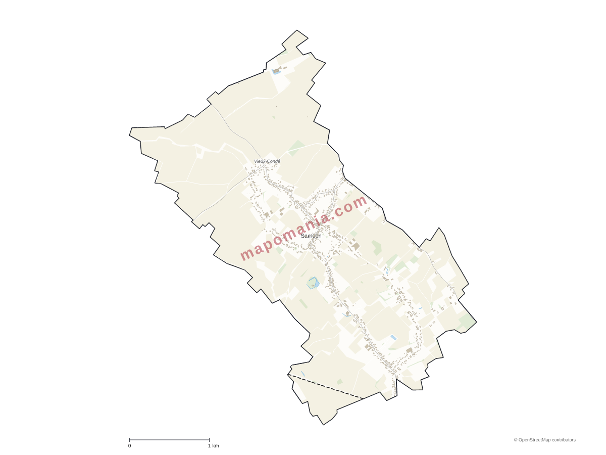 Carte de Saméon à personnaliser