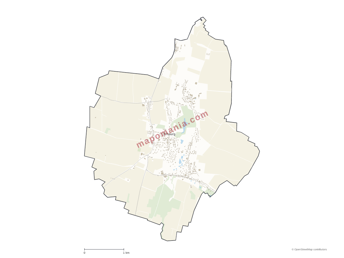 Carte de Sebourg à personnaliser