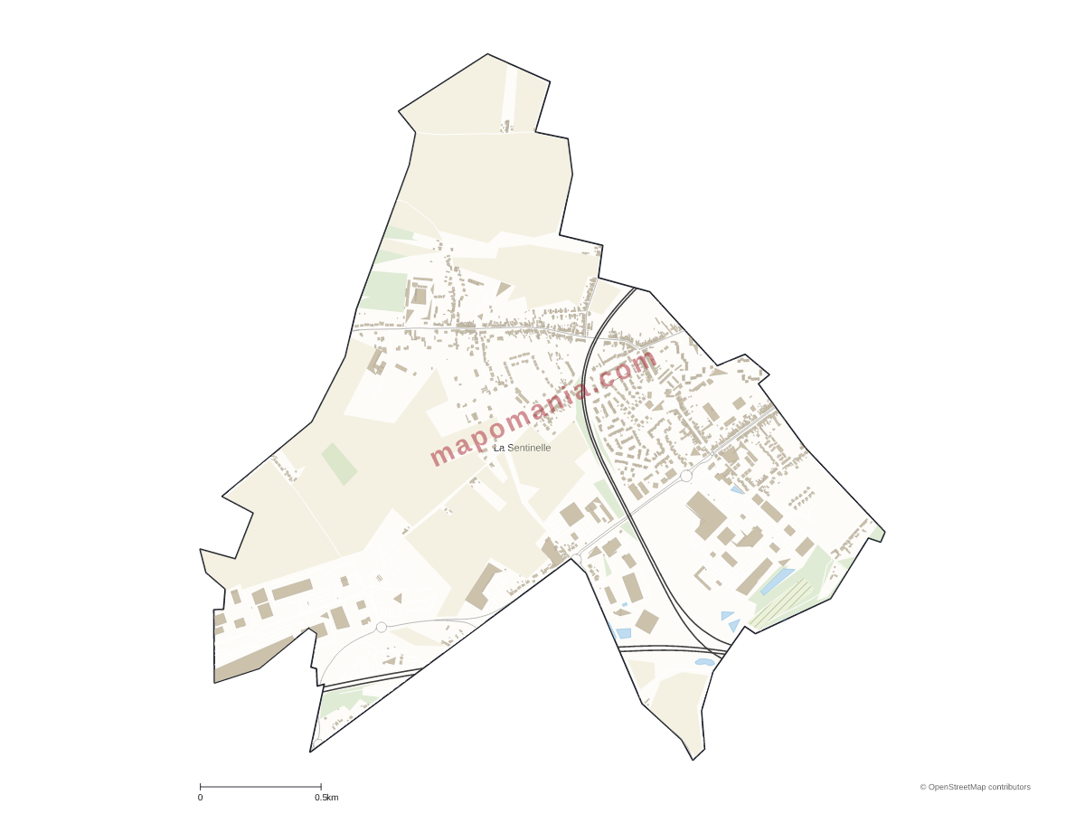 Carte de La Sentinelle à personnaliser