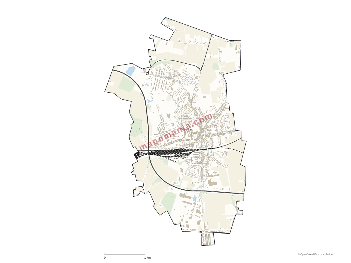 Carte de Somain à personnaliser