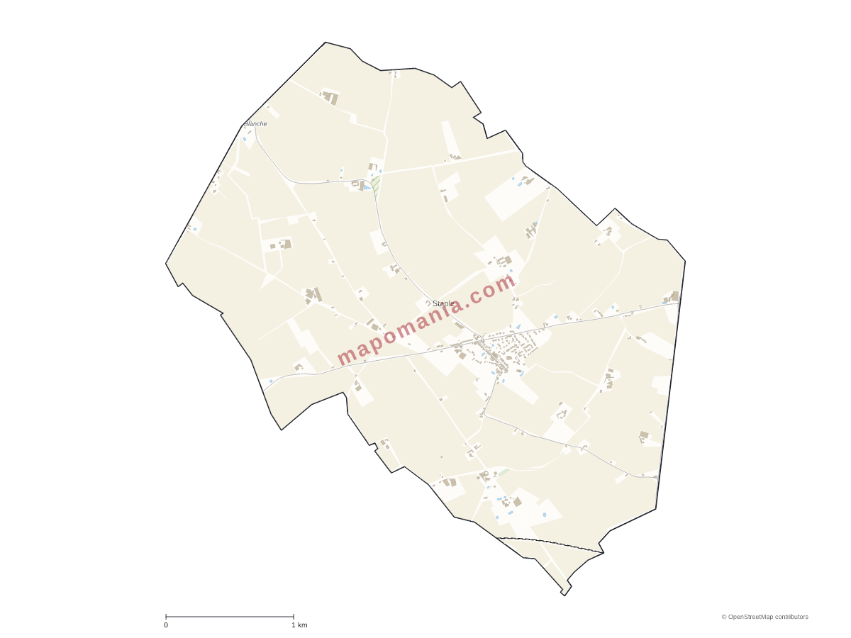 Carte de Staple à personnaliser