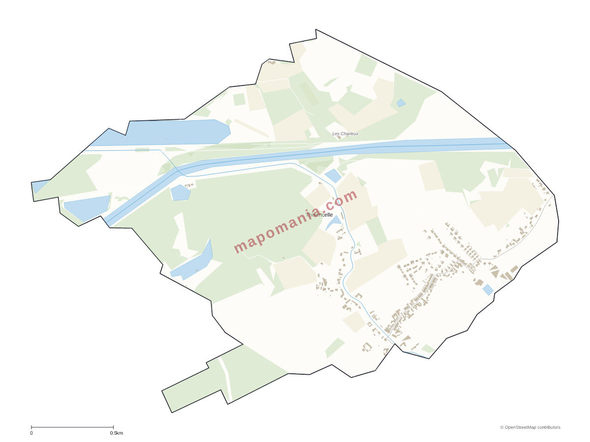 Carte de Thivencelle à personnaliser