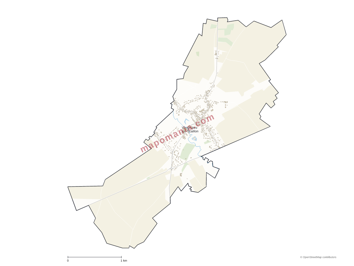 Carte de Vendegies-sur-Écaillon à personnaliser