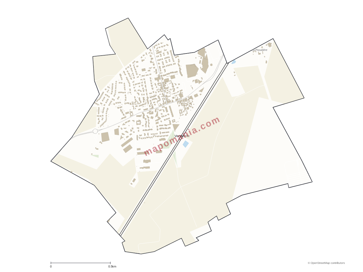Carte de Vendeville à personnaliser
