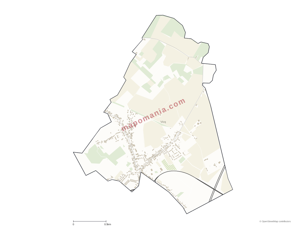 Carte de Vicq à personnaliser