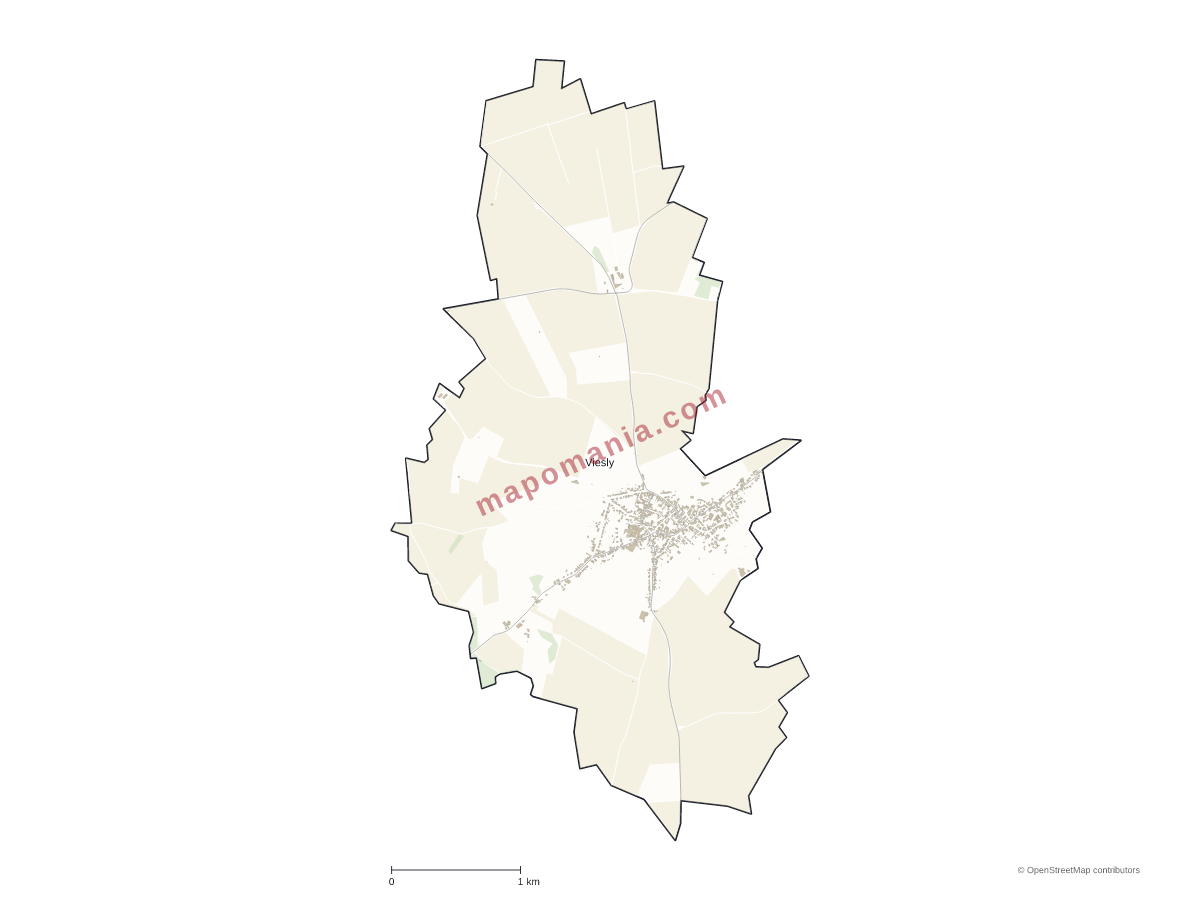 Carte de Viesly à personnaliser