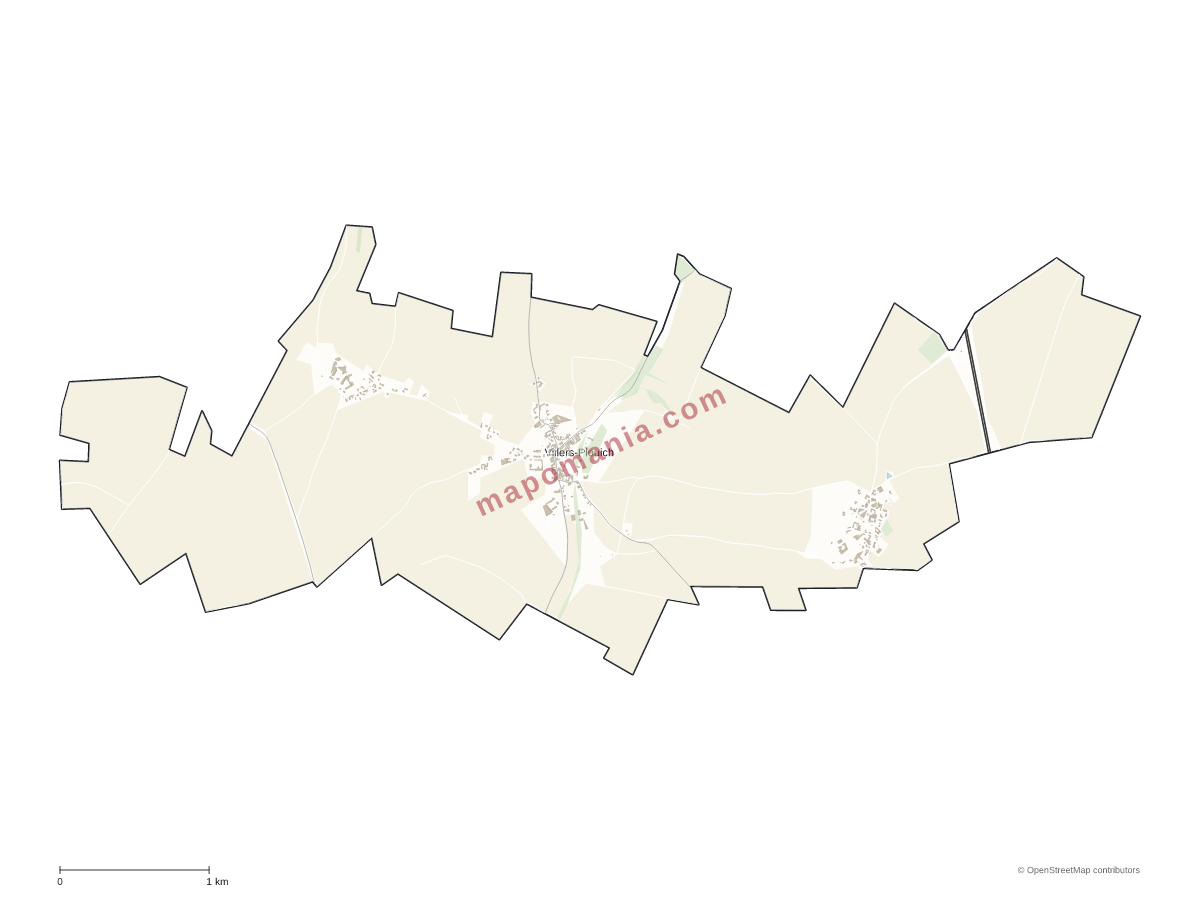 Carte de Villers-Plouich à personnaliser