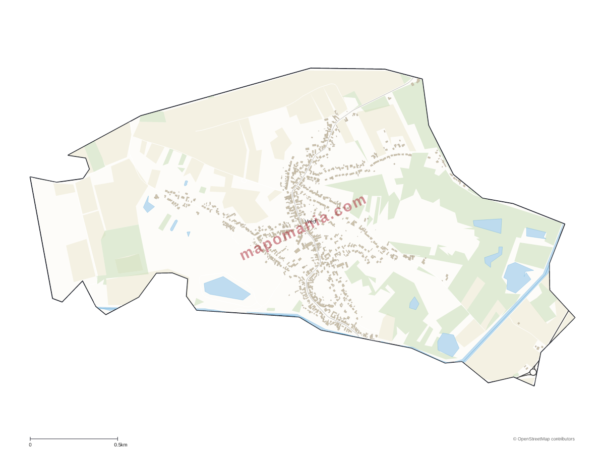 Carte de Vred à personnaliser