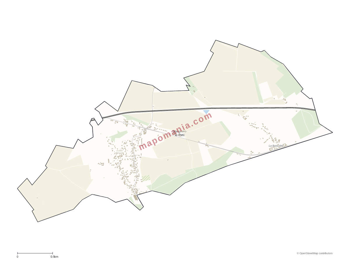 Carte de Wargnies-le-Petit à personnaliser