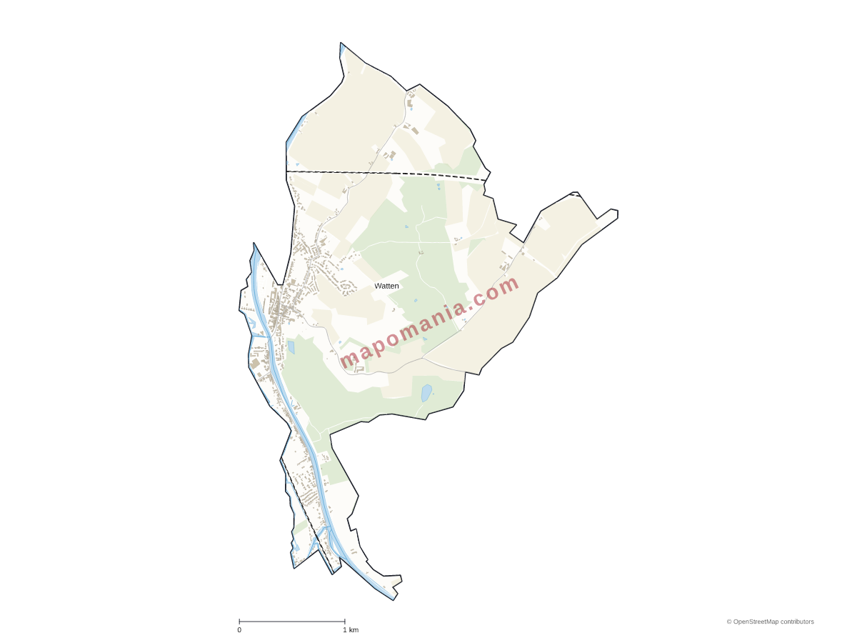 Carte de Watten à personnaliser