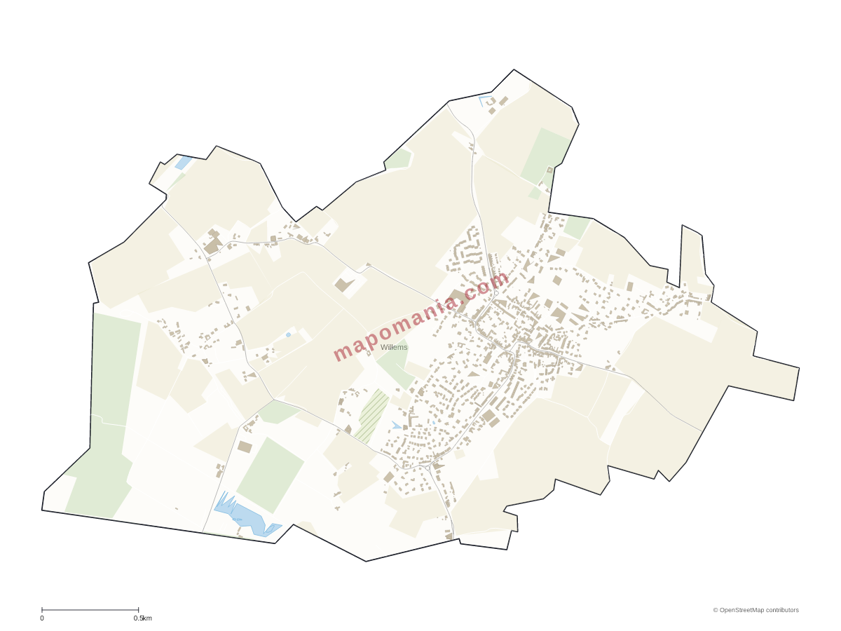 Carte de Willems à personnaliser
