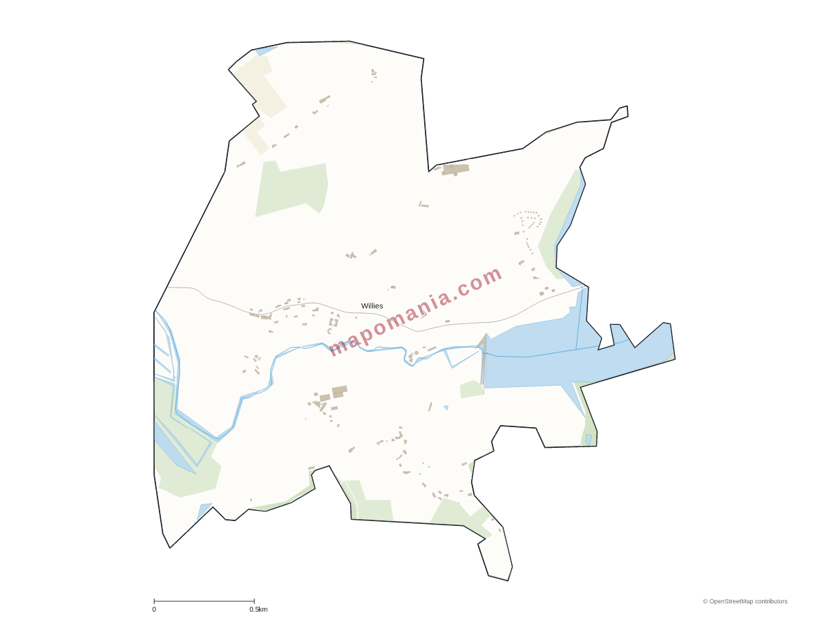 Carte de Willies à personnaliser