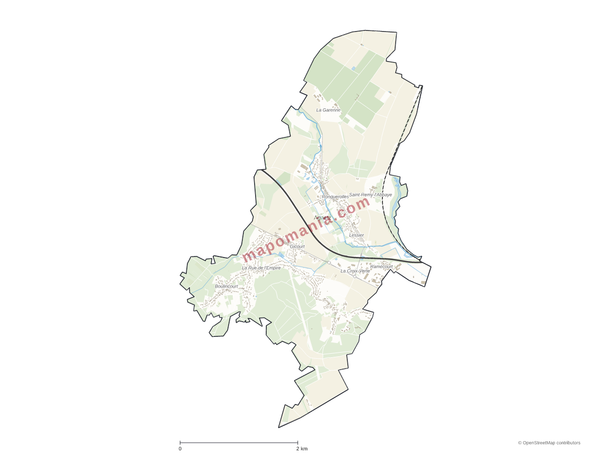 Carte de Agnetz à personnaliser