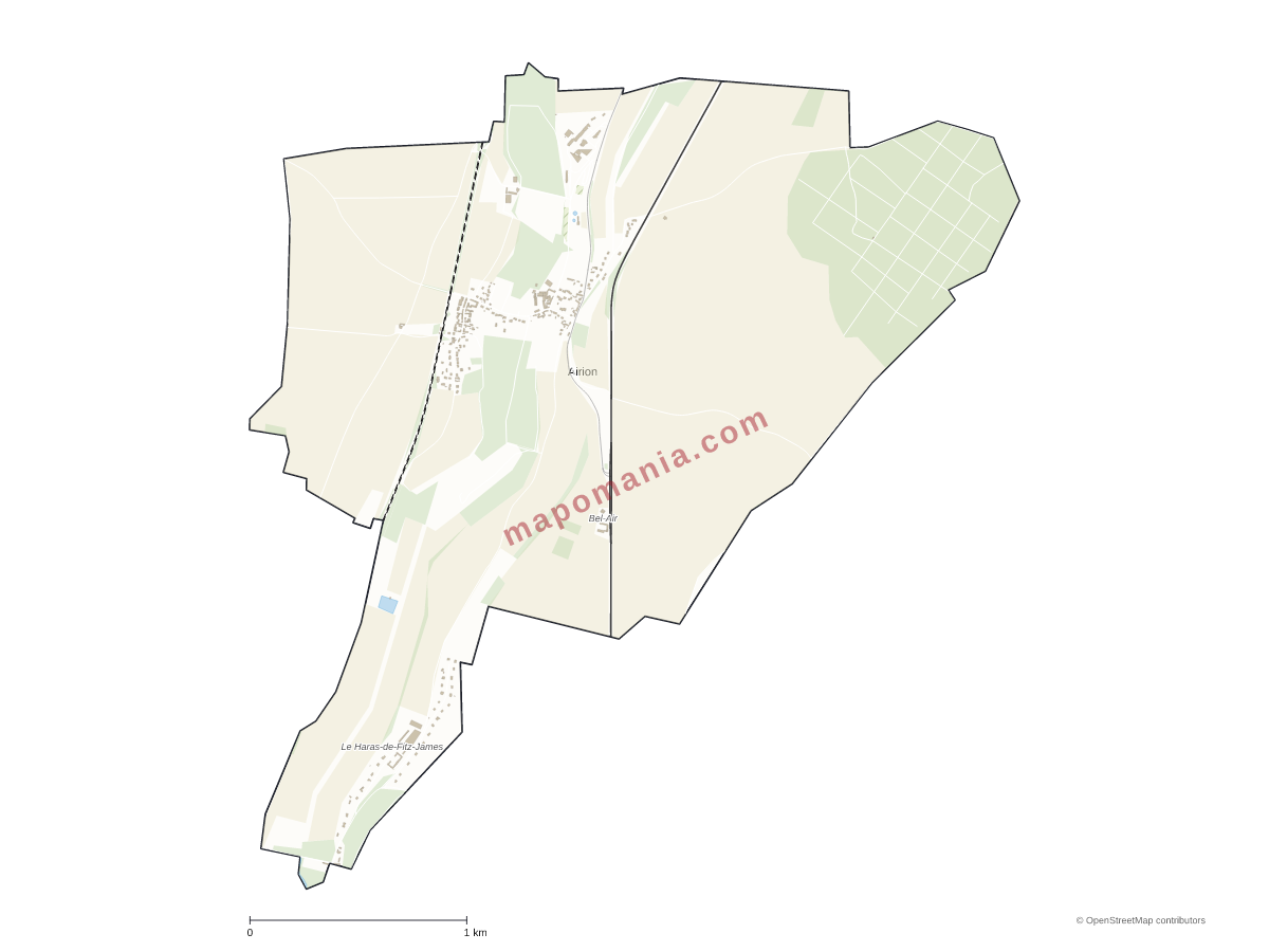 Carte de Airion à personnaliser