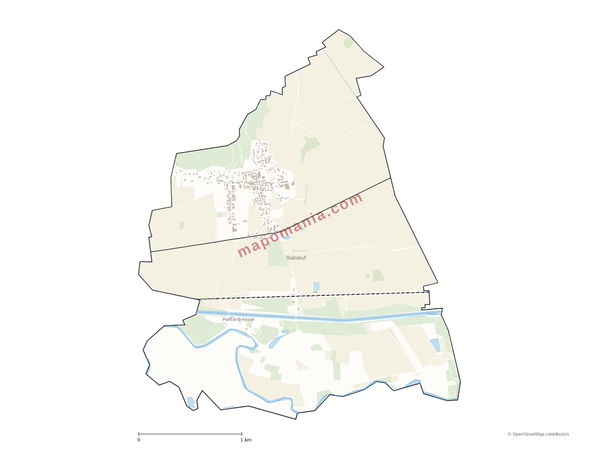 Carte de Babœuf à personnaliser