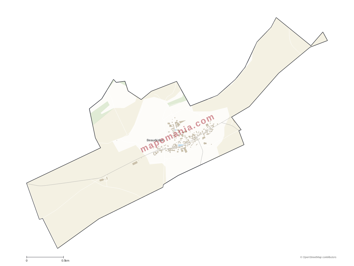 Carte de Beaudéduit à personnaliser