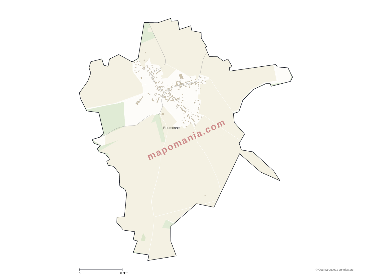 Carte de Boursonne à personnaliser