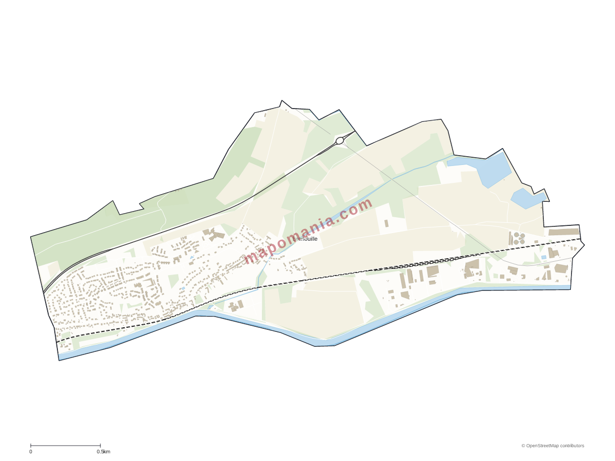 Carte de Brenouille à personnaliser