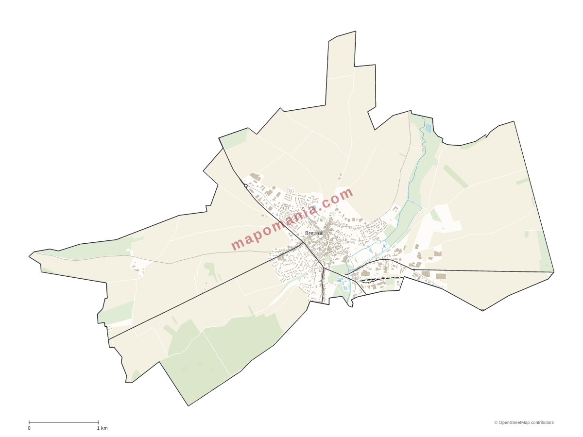 Carte de Breteuil à personnaliser