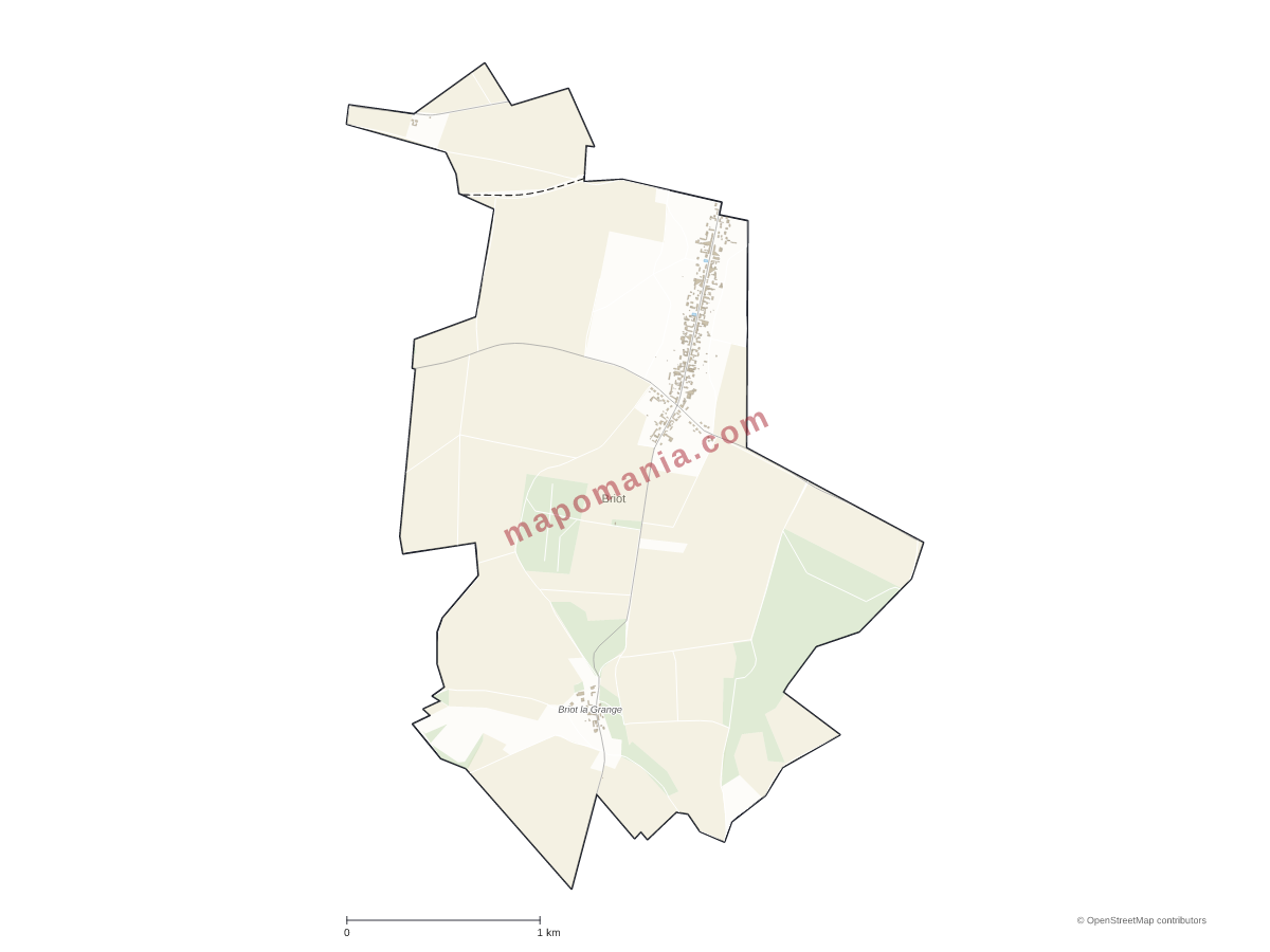 Carte de Briot à personnaliser