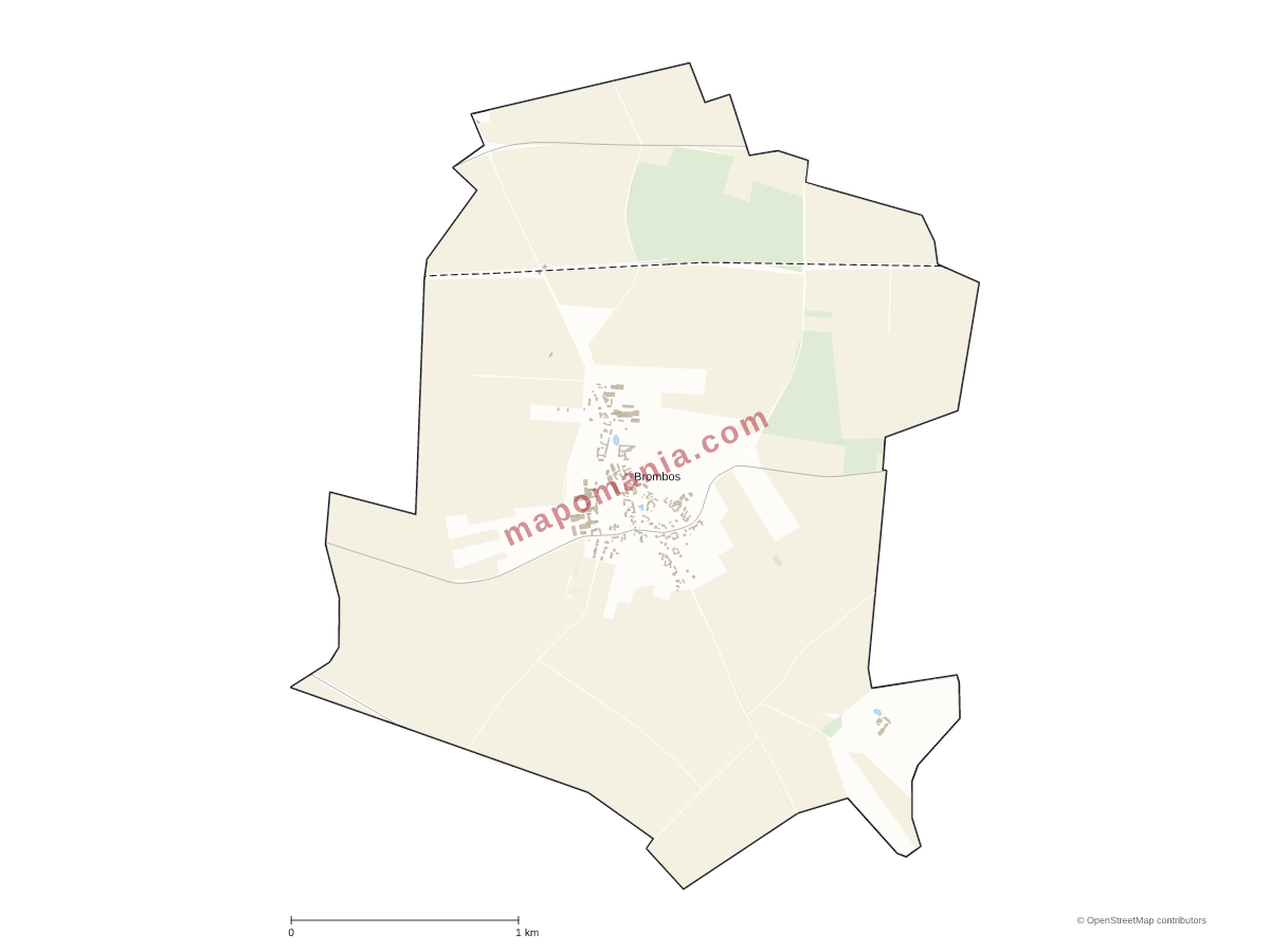 Carte de Brombos à personnaliser