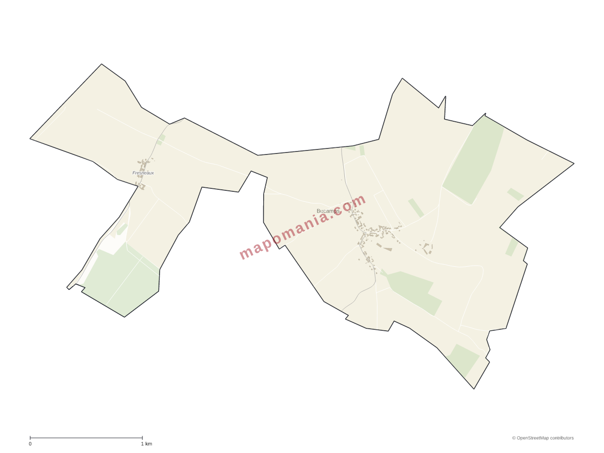 Carte de Bucamps à personnaliser