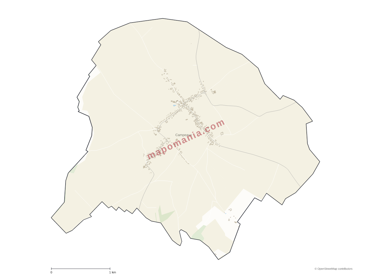 Carte de Campeaux à personnaliser