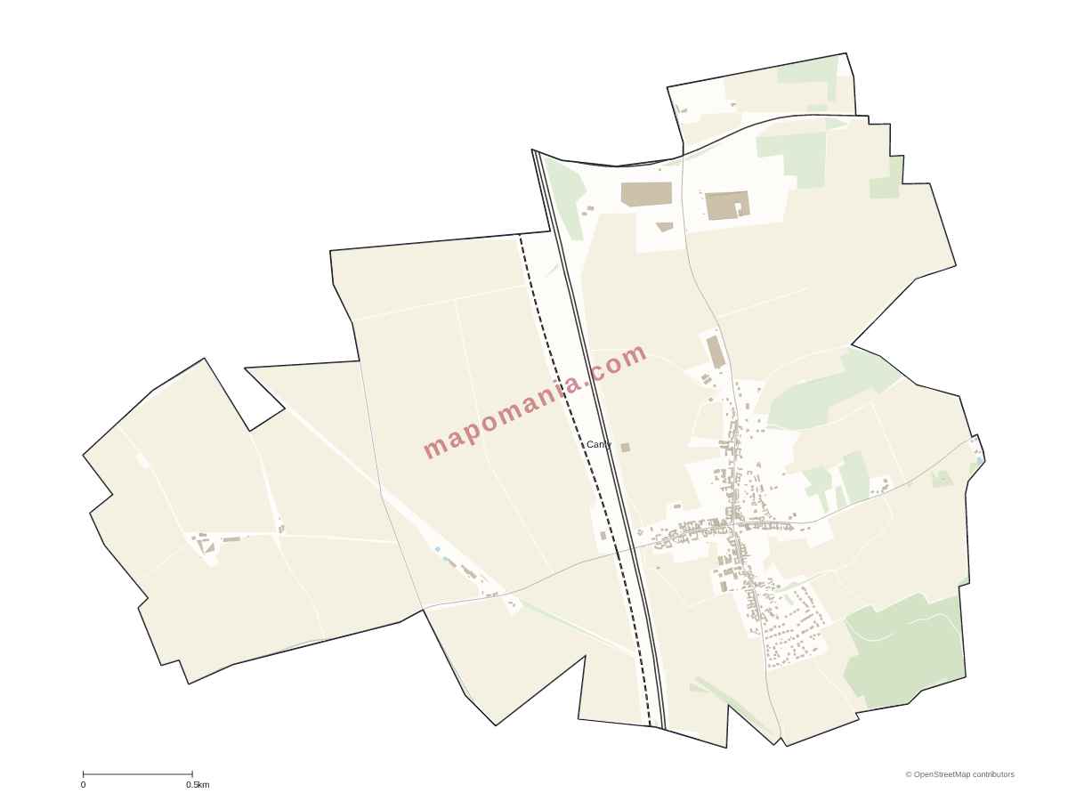 Carte de Canly à personnaliser