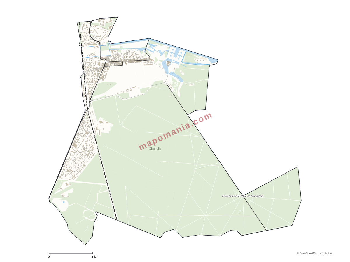Carte de Chantilly à personnaliser
