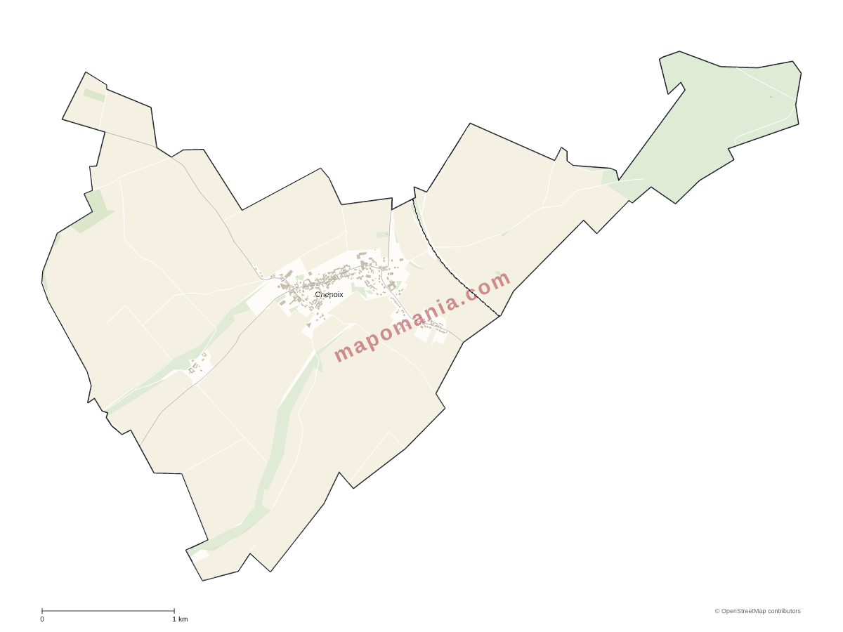 Carte de Chepoix à personnaliser