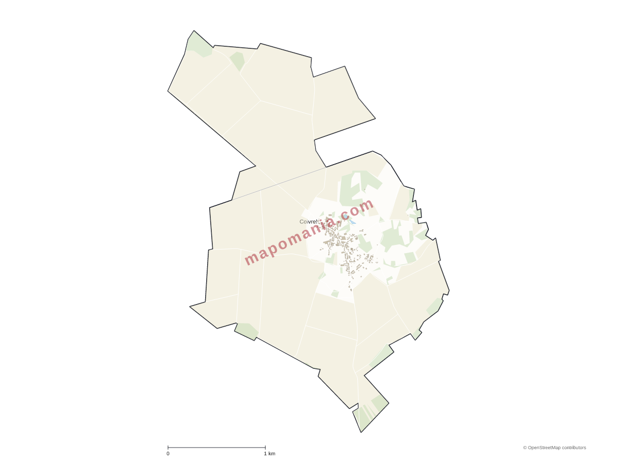 Carte de Coivrel à personnaliser