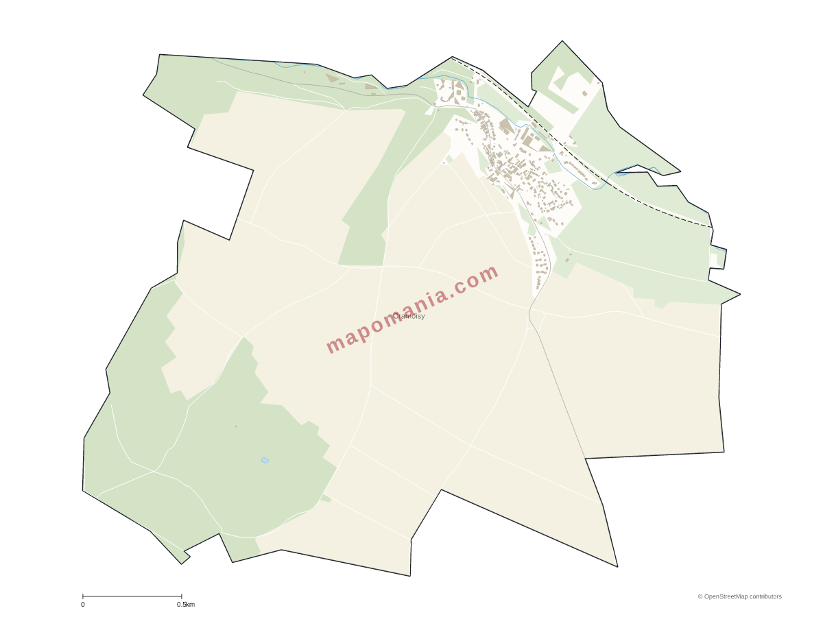 Carte de Cramoisy à personnaliser