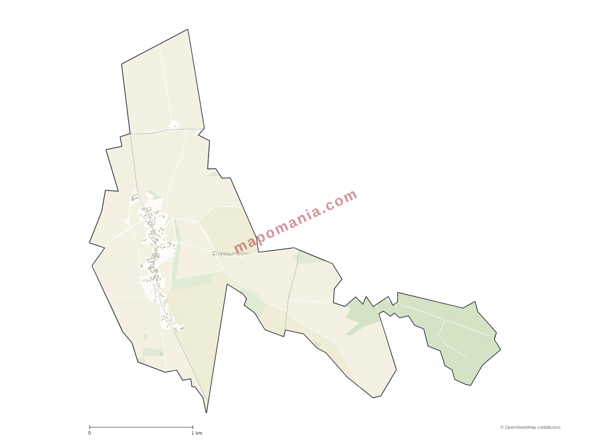 Carte de Crapeaumesnil à personnaliser