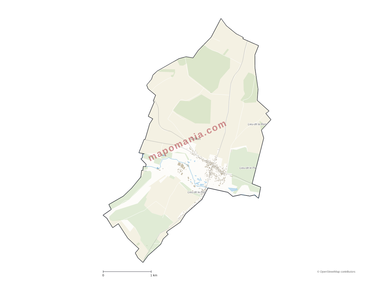 Carte de Crillon à personnaliser