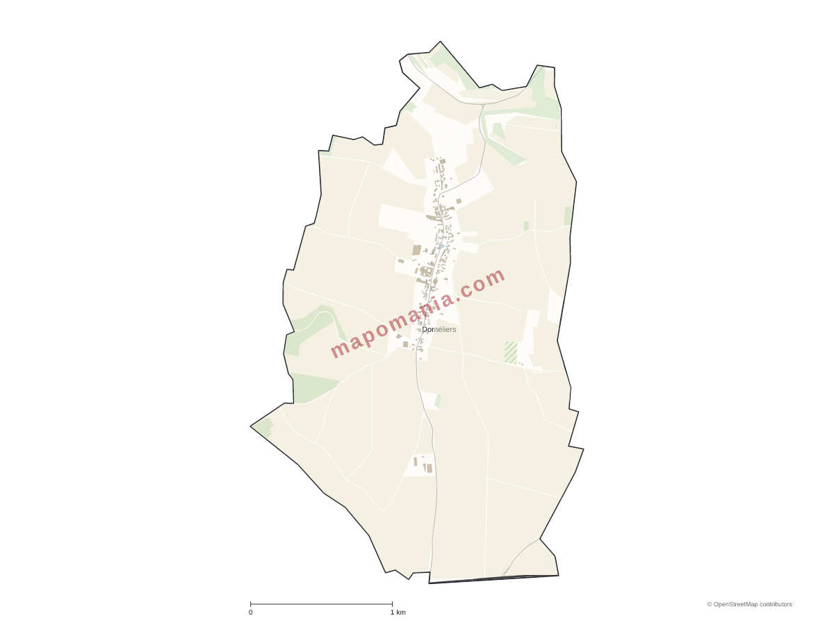 Carte de Doméliers à personnaliser