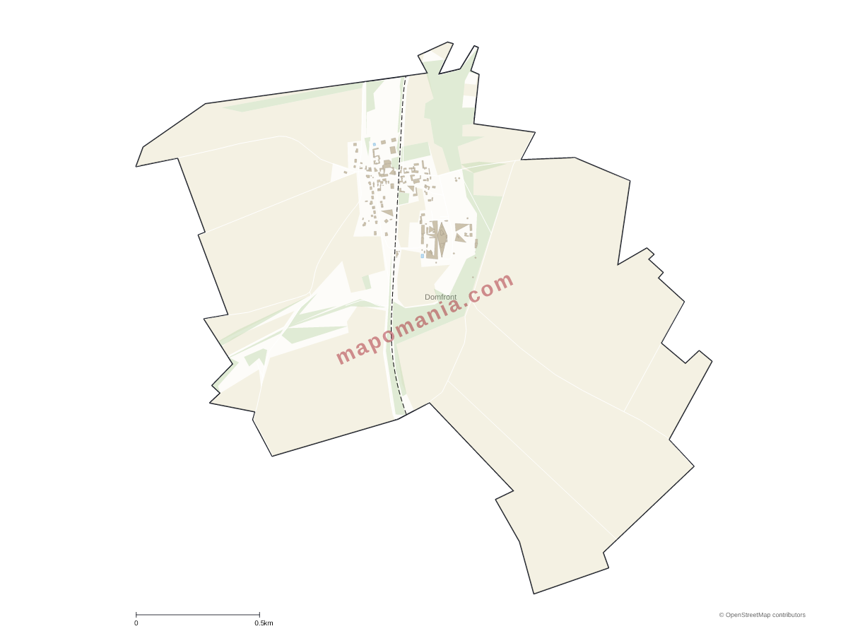 Carte de Domfront à personnaliser