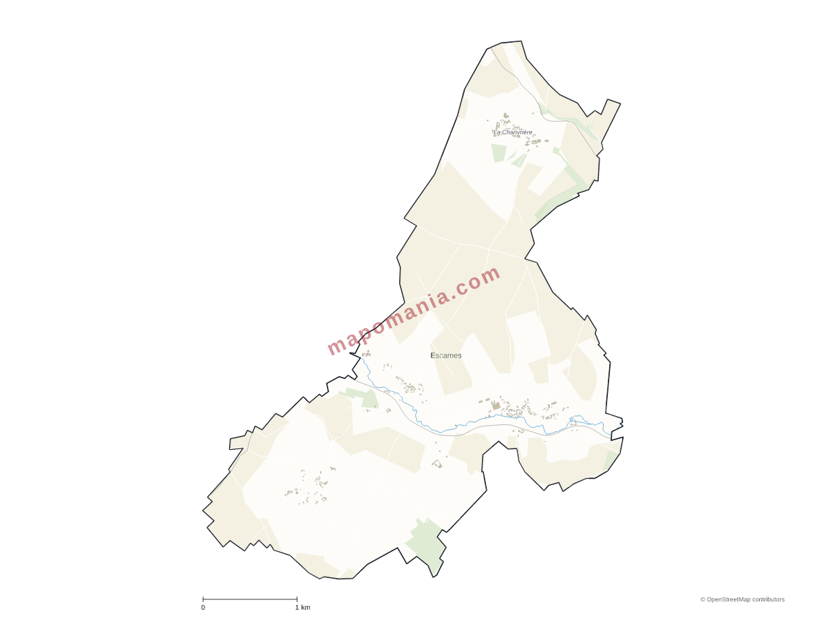 Carte de Escames à personnaliser