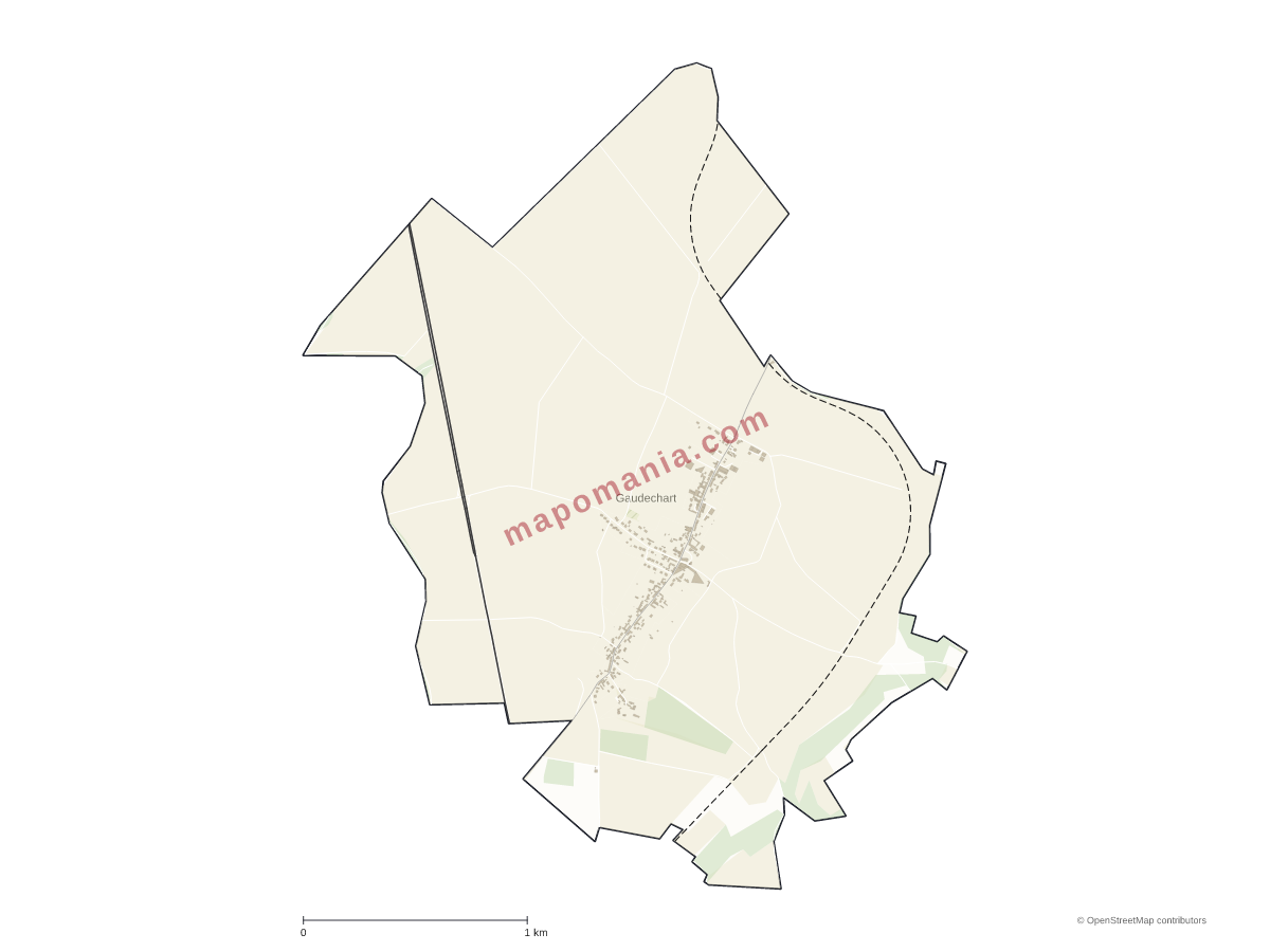 Carte de Gaudechart à personnaliser