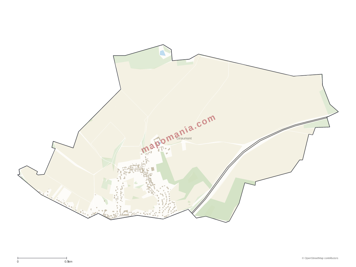 Carte de Giraumont à personnaliser