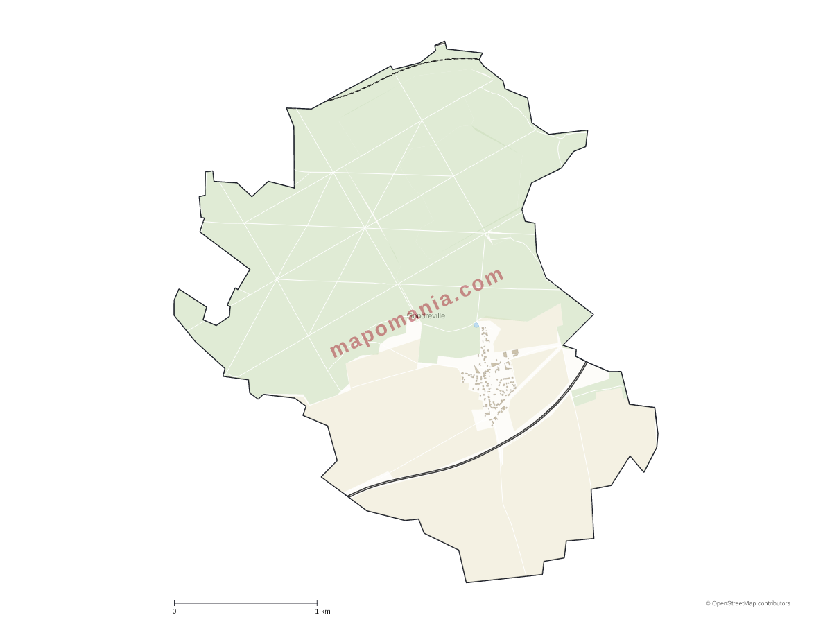 Carte de Gondreville à personnaliser