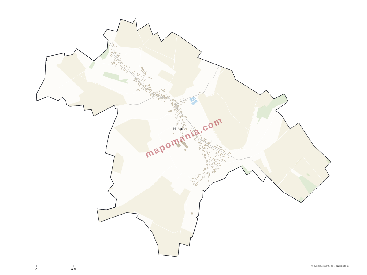 Carte de Hanvoile à personnaliser