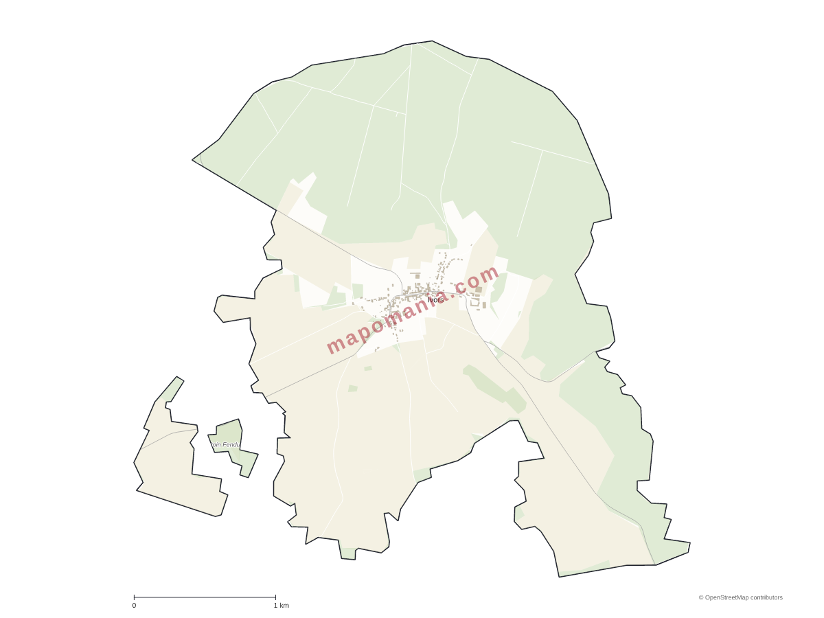Carte de Ivors à personnaliser
