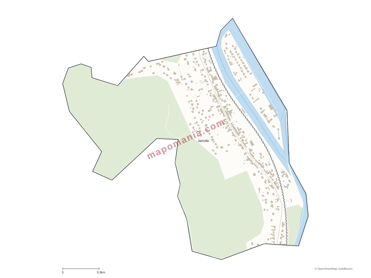 Carte de Janville à personnaliser