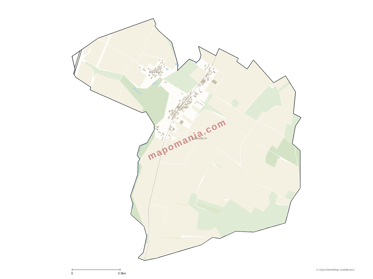 Carte de Laberlière à personnaliser