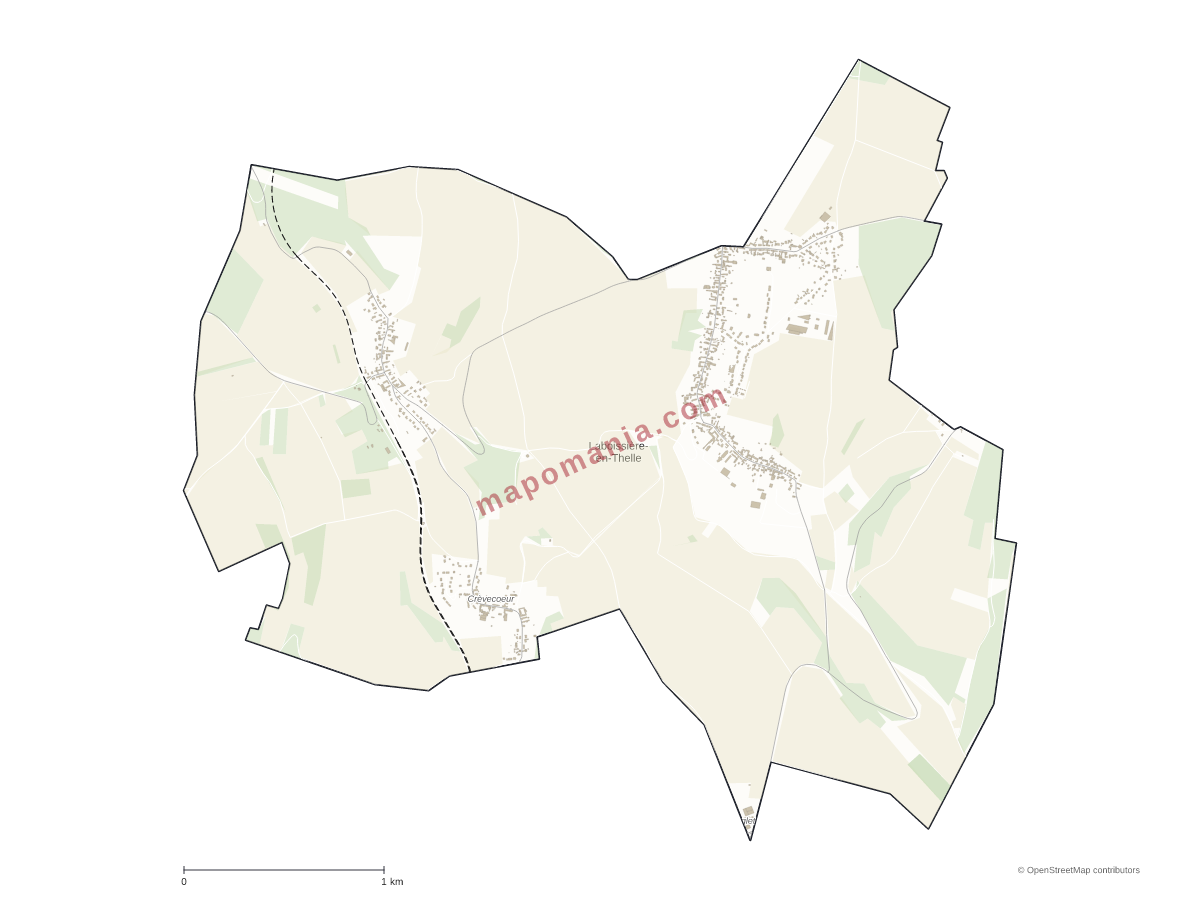 Carte de Laboissière-en-Thelle à personnaliser