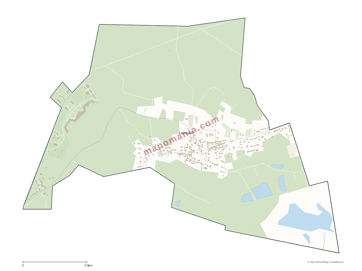 Carte de Labruyère à personnaliser