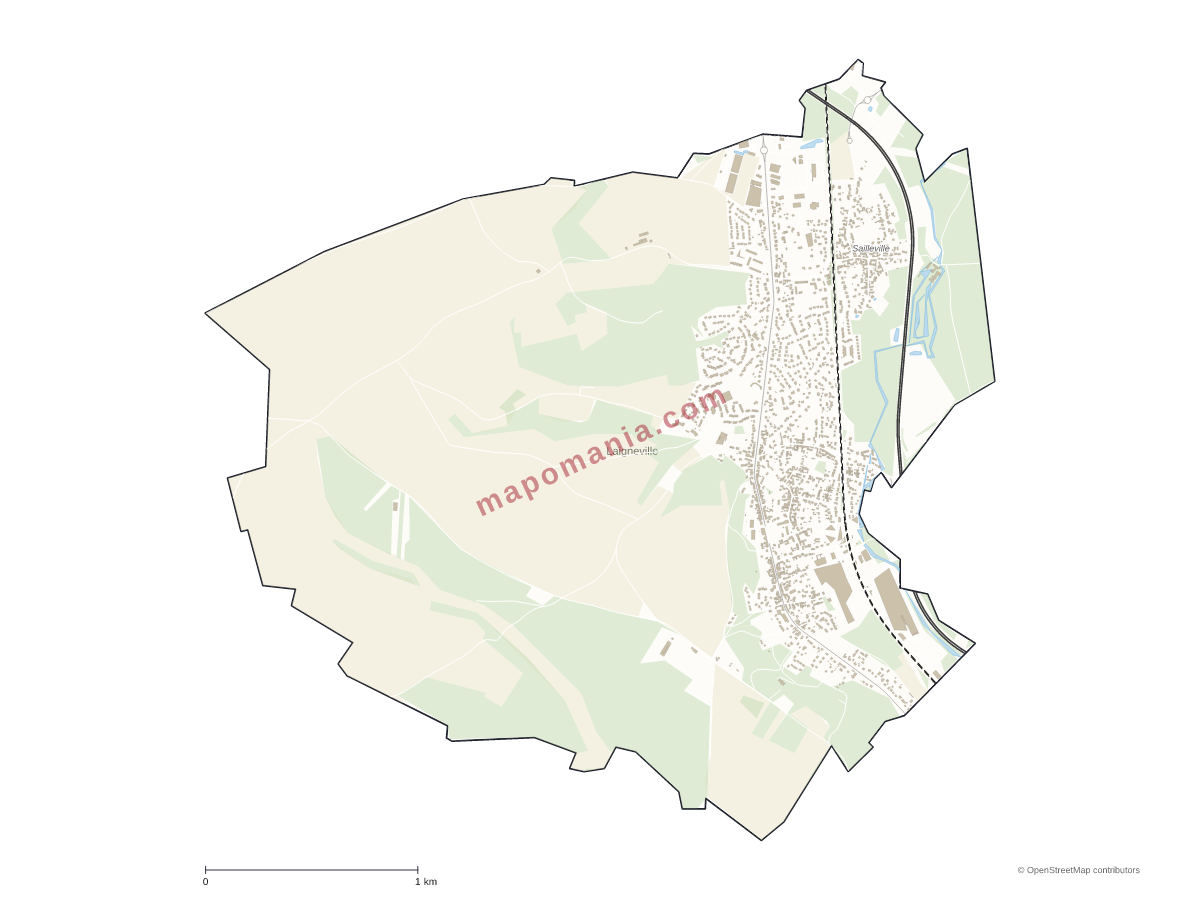 Carte de Laigneville à personnaliser
