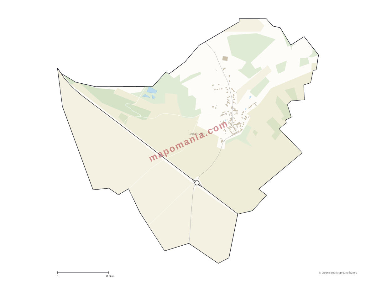 Carte de Lattainville à personnaliser
