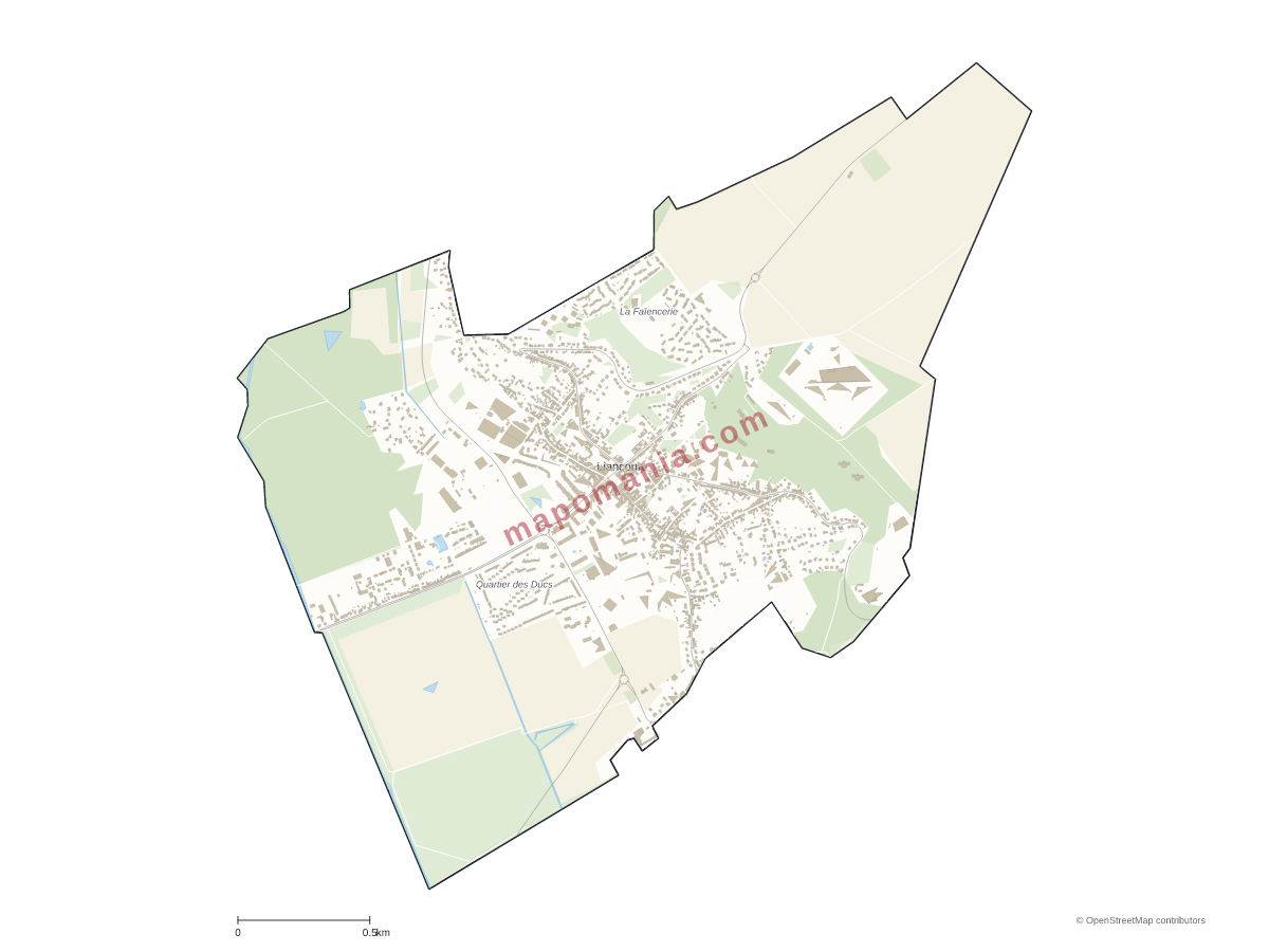 Carte de Liancourt à personnaliser