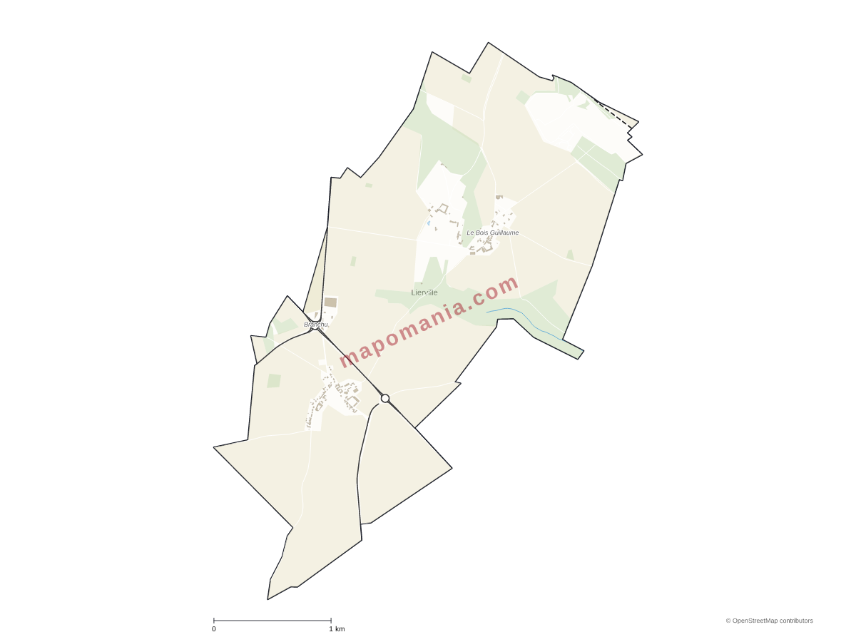 Carte de Lierville à personnaliser